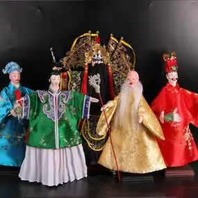 生旦净末丑传统掌中木偶手工制作居家收藏摆件训练级木偶特色礼品