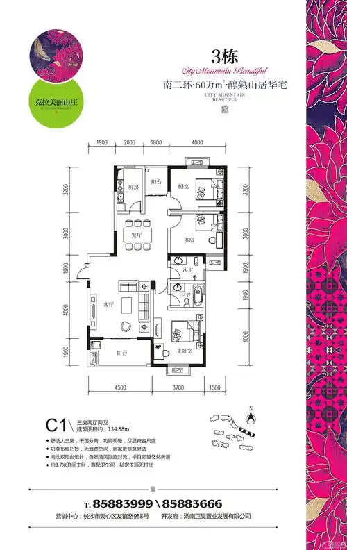 晟领国际(克拉美丽山庄二期)户型图