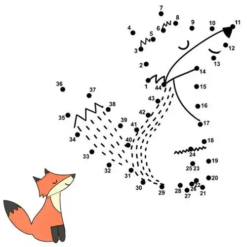 免费丨早教资料-数字点连画素材包