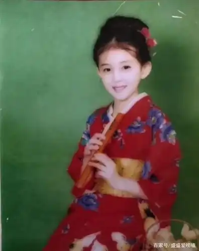 从佟丽娅小时候的照片也可以看出她真的是从小美到大啊.