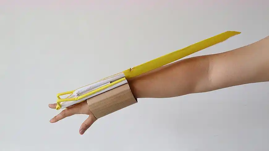 折纸武器简单又帅气袖剑 手工折纸大全-普车都