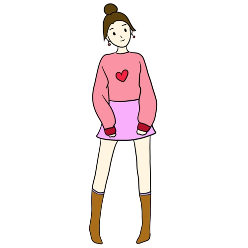 精心打扮少女约会图片图片