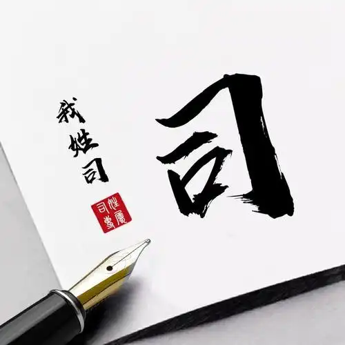 18张钢笔手写风格姓氏头像笔墨之间尽显高端气质