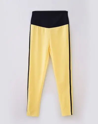 (2条装)女宝兰荧光黄针织休闲长裤单裤