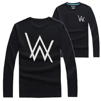 【天天特价】alan walker艾伦沃克faded同款纯棉长袖t恤潮男春秋