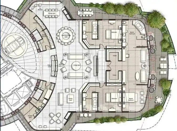 【他山之石】这个90度"旋转楼体"豪宅项目,设计有多惊艳?