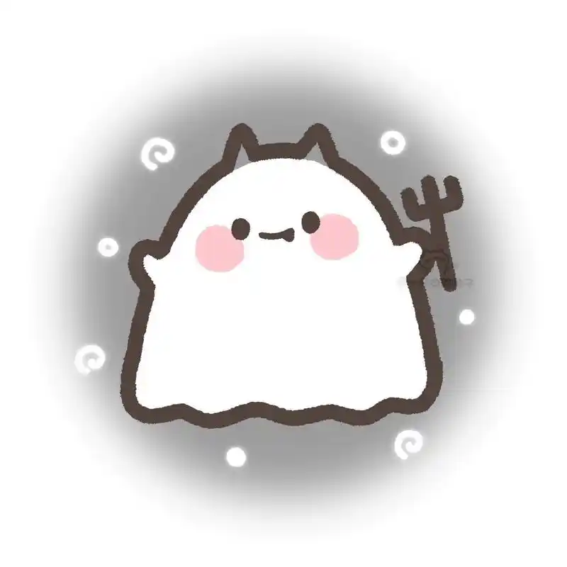 09平面可爱鬼|小幽灵头像 把可爱鬼压扁了