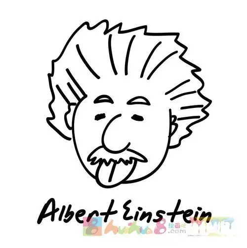 q版牛顿的简笔画