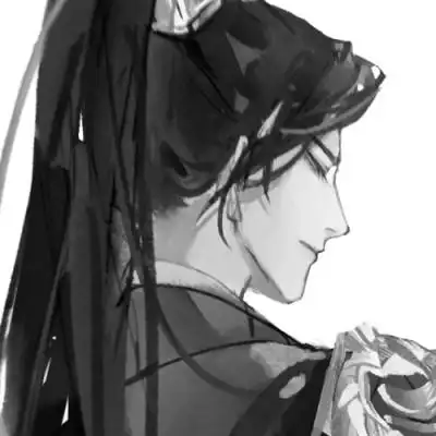 漫画古风男生头像黑白高清图片_男生动漫头像_头像屋