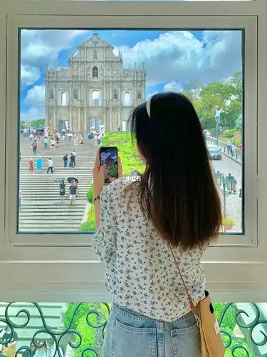 澳门拍照大三巴画框拍摄点07