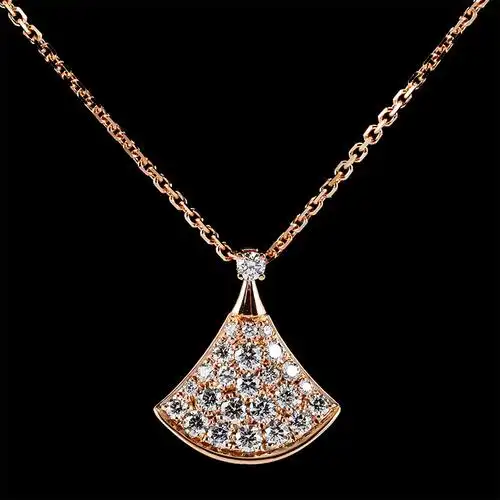 bvlgari(宝格丽) #divas dream系列18k金镶满钻项链