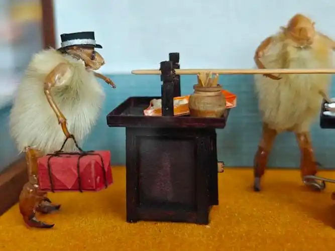 非遗毛猴作品.新华网记者 冉晓宁 摄