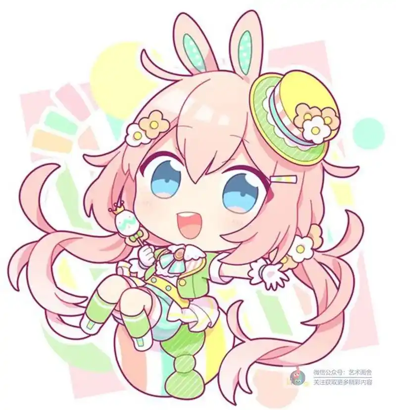 q版动漫|超可爱萌系女生,高清素材大放送!