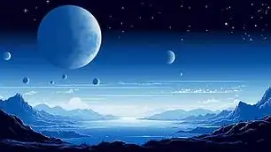 元宇宙星球科幻感背景