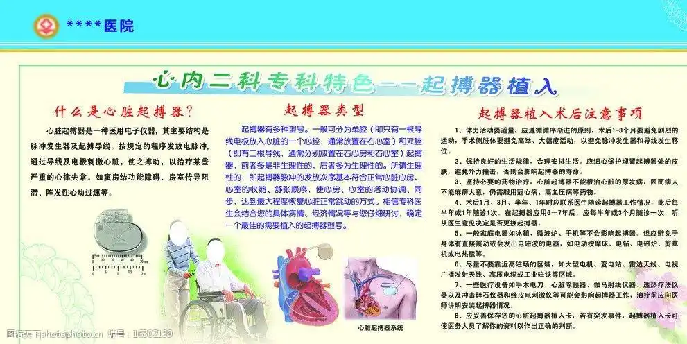医院心内科展板图片