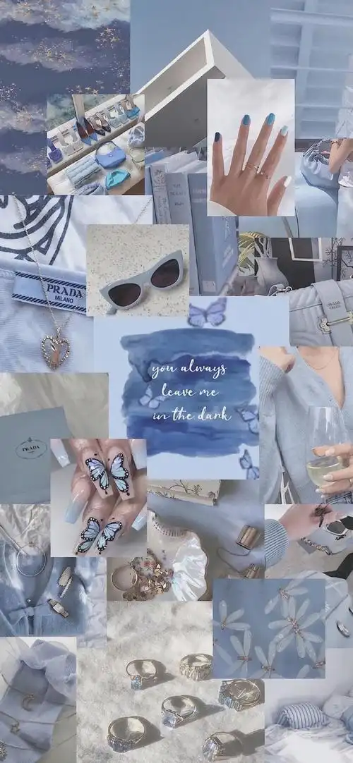 多彩壁纸741期|高清壁纸无水印 蓝色小清新拼接壁纸