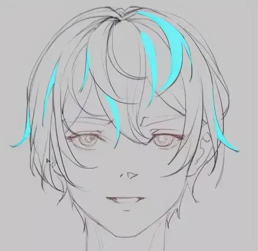 发型男画线图片大全(男生发型侧面画线图片)-天晟网