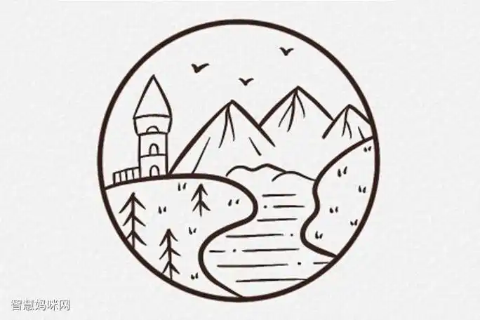 简笔画大全风景 简笔画大全风景画图片