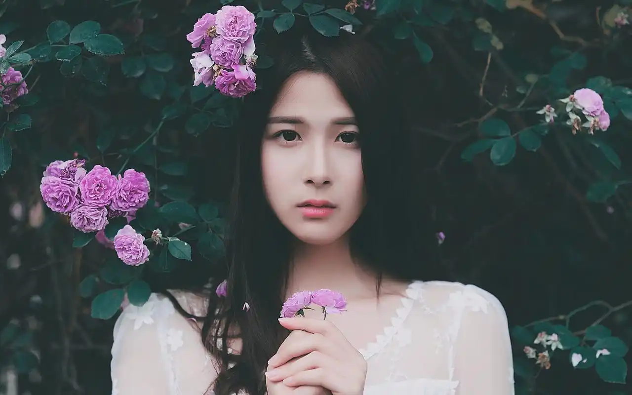 文艺美女伤感唯美意境高清壁纸