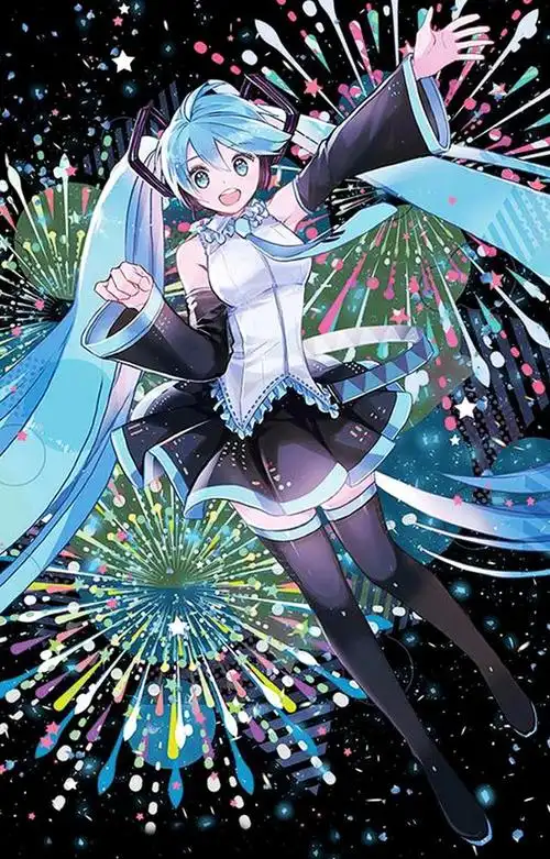 当二次元美少女遇到烟花,扑面而来的美感让动漫形象更加如花似玉