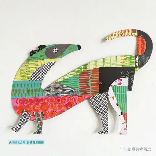 手绘与剪贴结合20张装饰感十足的拼贴画作品拯救创意美术缺灵感的你