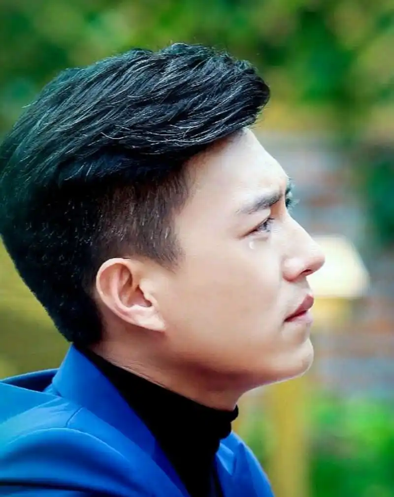 靳东30岁后的发型告诉我们:"方脸大叔的帅气得靠留对发型体现"