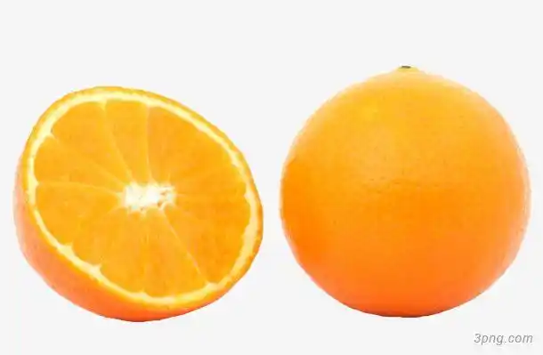 切开的新鲜橙子png素材透明免抠图片其他元素