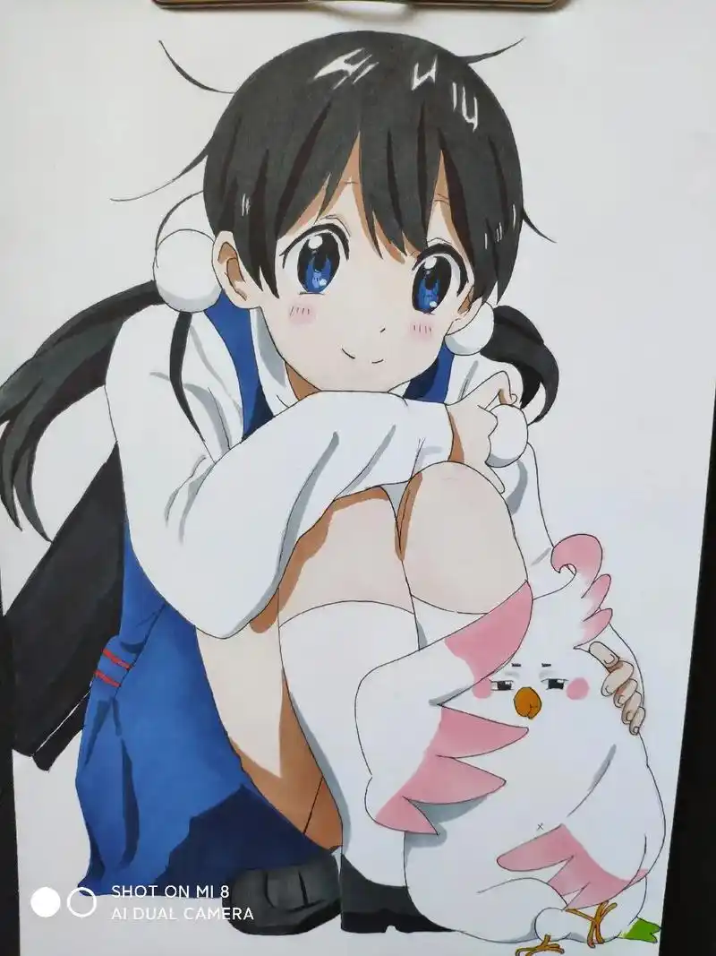 玉子#动漫人物绘画 #法卡勒马克笔三代  - 抖音