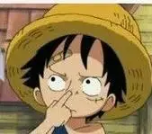 谁有这张路飞挖鼻屎头像的高清大图