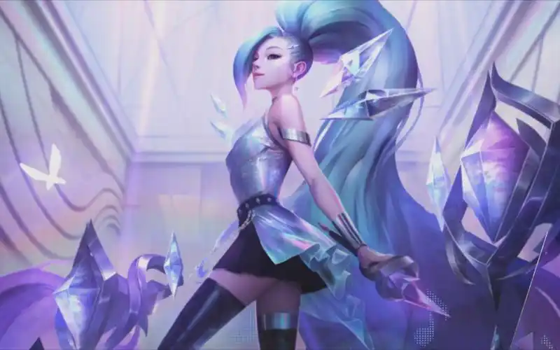 英雄联盟女团萨勒芬妮皮肤展示包含一夜成名回城特效英雄联盟手游超燃