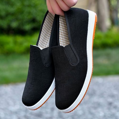 老北京布鞋男软底防滑老人爸爸鞋春秋款透气单鞋中老年男士休闲鞋