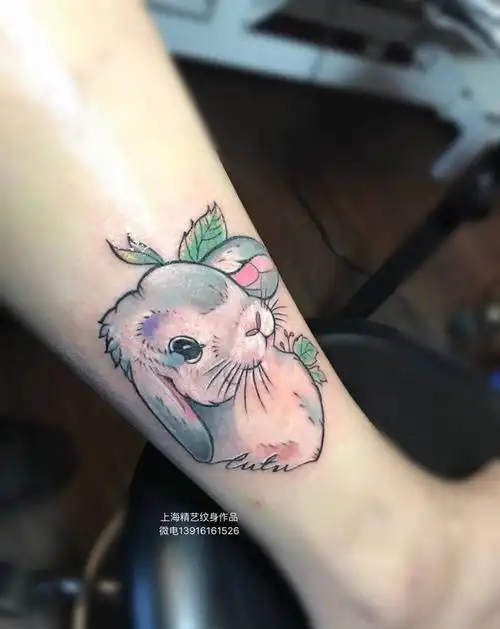 小兔子纹身图片