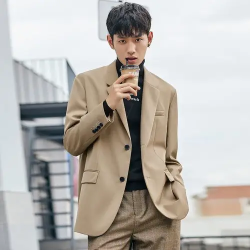 太平鸟男装2019秋冬新品男士休闲西装商务单西正装外套小西服