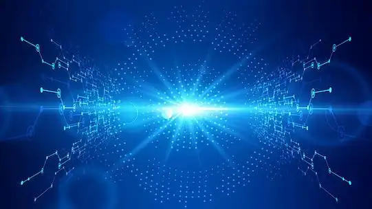 蓝色简约智能科技背景