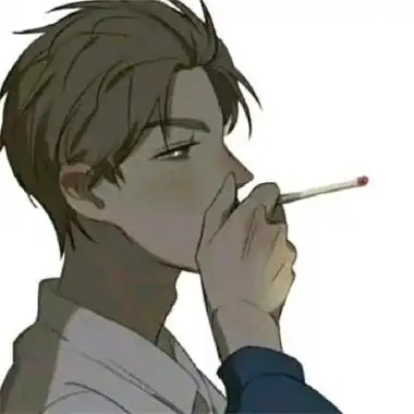 冷酷帅气叼烟男生动漫头像霸气吸烟动漫男生qq头像