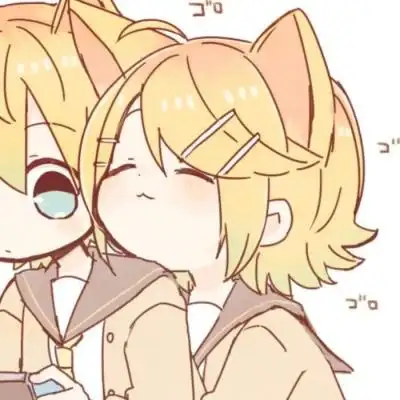 呆萌情侣头像可爱一对高清一左一右奶凶奶凶的超甜情头图片