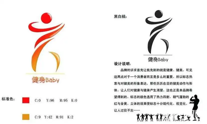 标志设计说明模板图片