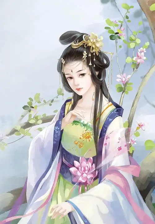 唯美手绘古装卡通美女图片高清,唯美手绘古装卡通美女图片动漫,高清