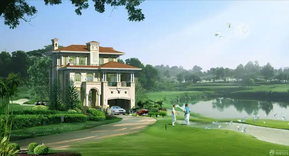 经典欧式别墅外观设计图片大全_设计456装修效果图