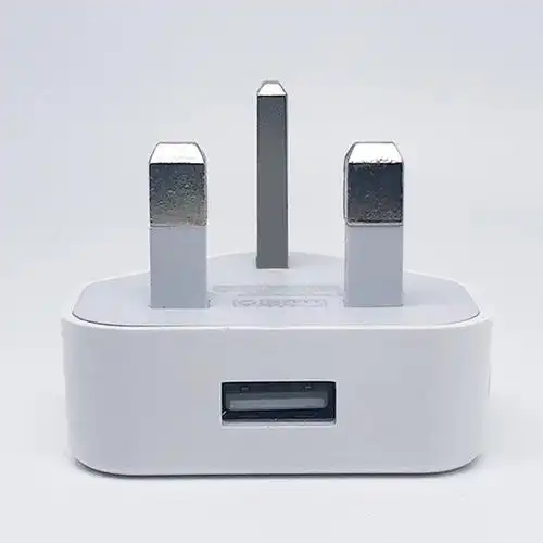 足5v1a适用苹果英规手机充电器 iphone三角充电头5w港式uk头套装