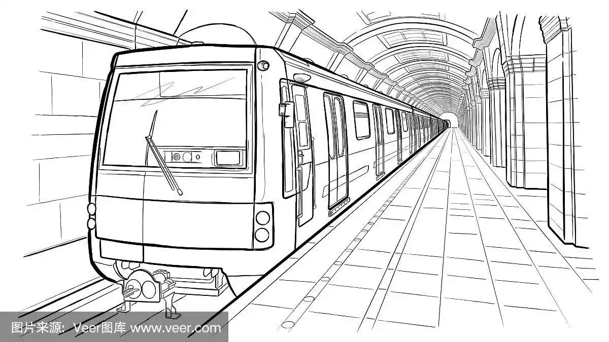 草图,圣彼得堡,地铁站,新的,艺术
