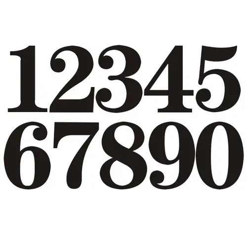 数字贴纸编码个性定制大号厘米不干胶号码贴自可移墙贴