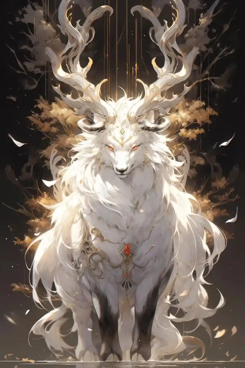 上古神兽白泽.东望山有兽,名曰白泽,能言语,王者有德,明照幽 - 抖音