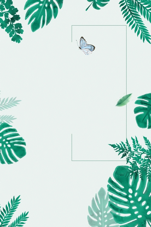 清新春天文艺海报背景