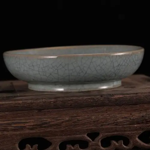 大明汝窑笔洗官窑陶瓷摆件