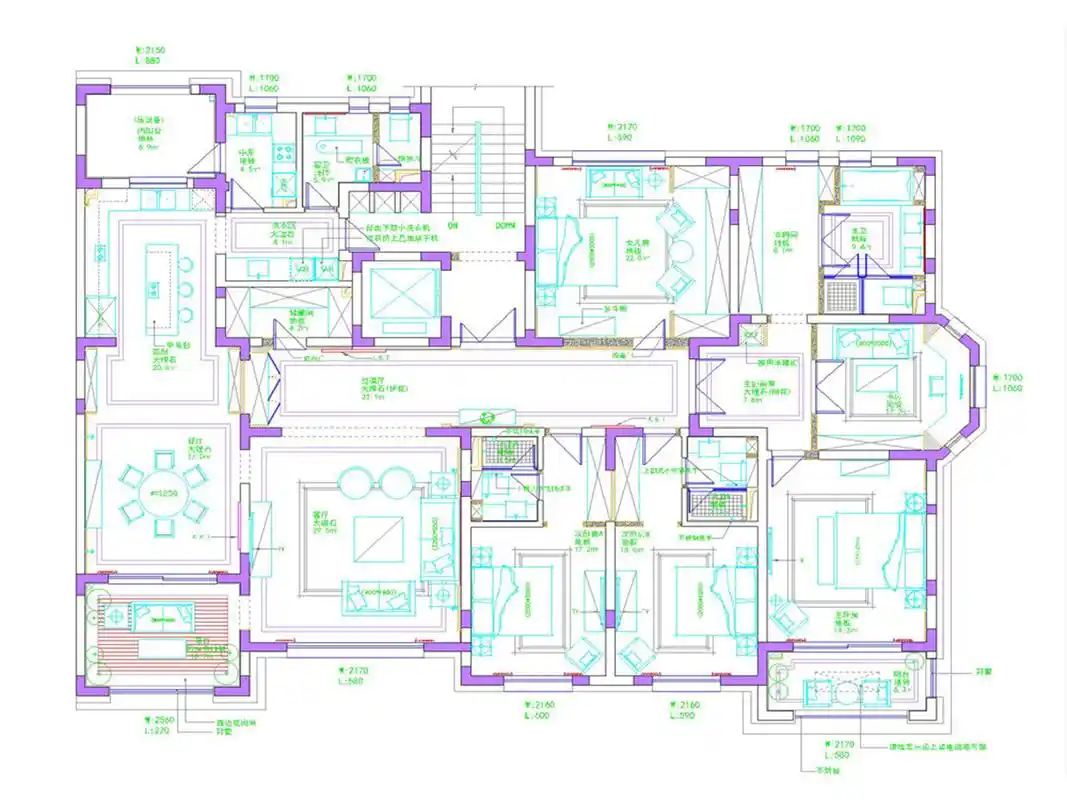 混搭风格复式200平米30万-铂珏公馆装修案例-上海房天下家居装修网