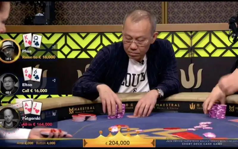 德州扑克泡芙老板难得加个注结果又被推allin这你能忍