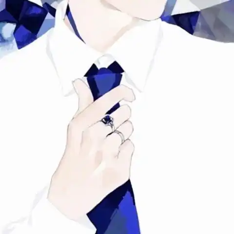 qq头像扯领带男生