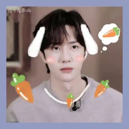 王一博图源wb抱兔而奔