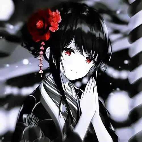 暗黑彩色次元女生头像 - 动漫 - 波洞星球boodo